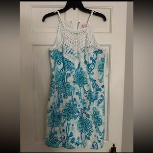 Lilly pulitzer pearl shift dress size 12 back it up lace
